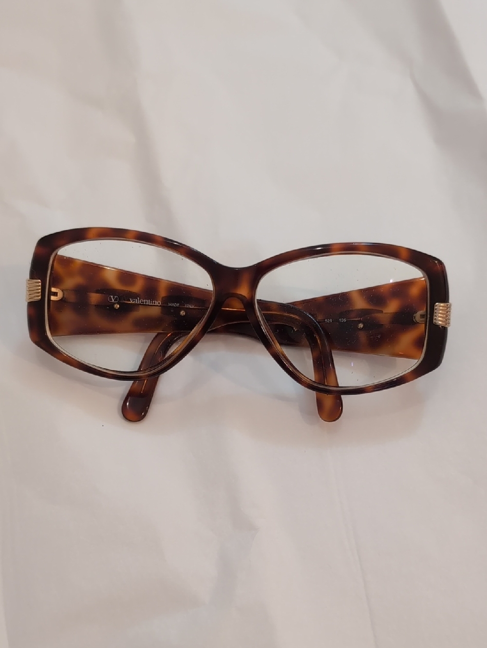 Valentino Tortoiseshell Cat-Eye Oversized Women's Eyeglasses